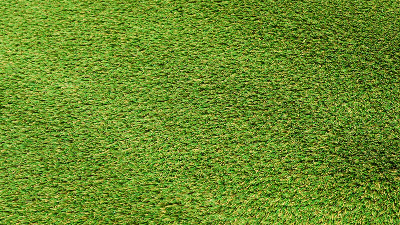 人工芝の芝葉のアップのイメージ写真